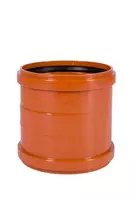 Двойная муфта ПВХ для наружной канализации OSTENDORF Ду 200 (Германия) Оранжевая