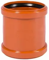  Двойная муфта ПВХ для наружной канализации OSTENDORF Ду 200 (Германия) Оранжевая - 