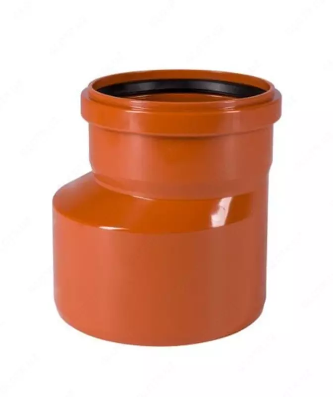 Редукция (переходник) ПВХ для наружной канализации OSTENDORF Ду 200х160 (Германия) Оранжевая