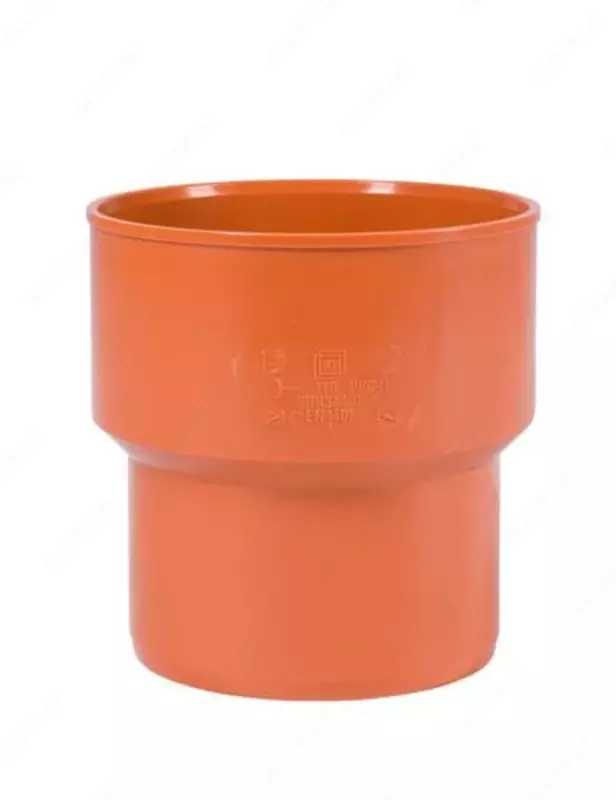Переходник ПВХ на чугун для наружной канализации OSTENDORF Ду 110 (Германия) Оранжевый