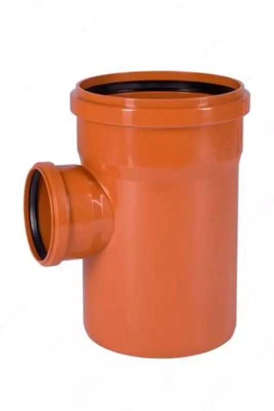 Тройник ПВХ для наружной канализации 87° OSTENDORF Ду 200х110 (Германия) Оранжевый