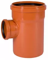  Тройник ПВХ для наружной канализации 87° OSTENDORF Ду 200х110 (Германия) Оранжевый - 