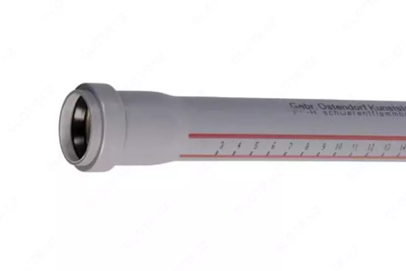  Труба ПП для внутренней канализации OSTENDORF 32 х 1.8 х 1500 (Россия) Серая - 