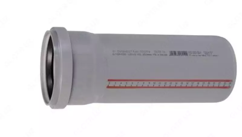  Труба ПП для внутренней канализации OSTENDORF 125 х 3.1 х 2000 (Россия) Серая - 