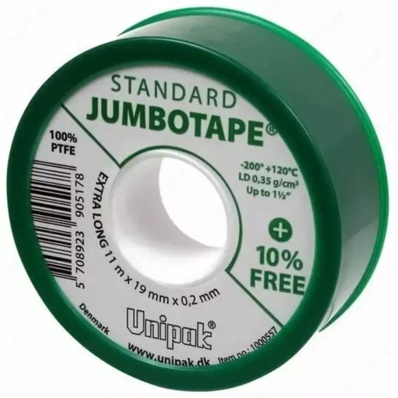  Лента - Фум UNIPAK JUMBOTAPE 19 х 0 2 мм  L=11 м (Арт. - 00047202) Польша - 