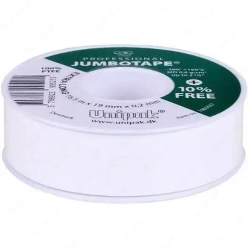   Лента - Фум UNIPAK JUMBOTAPE 19 х 0 2 мм  L=11 м (Арт. - 00047202) Польша