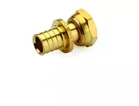 Переход латунный с накидной гайкой GOLDFIX 16х1/2 с плоск. шайбой GENERAL FITTINGS