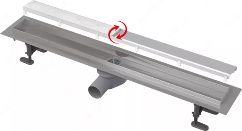  Желоб водоотводящий с двойной решеткой APZ13-DOUBLE9-950 - 