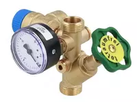  Группа безопасности бойлера ASB G 3/4 (авар. клапан 6 бар + манометр 0-16 бар + запор. клапан+ обр. клапан) - 