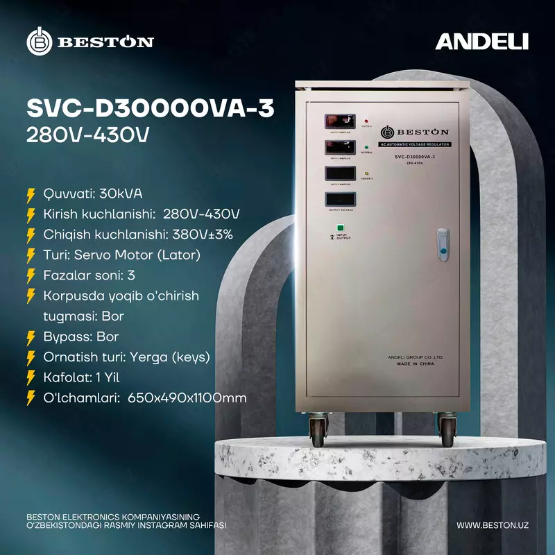 Стабилизатор BESTON SVC-D30000VA-3 280-430