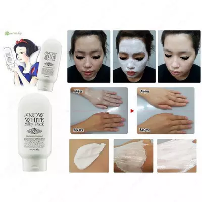 Oqartiruvchi yuz niqobi Secret Key Snow White Milky Pack - 150 000 so'm / dona