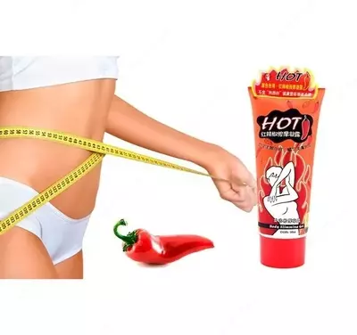 Антицеллюлитный крем-гель "HOТ" для похудения с маслом перца Чили 85 мл