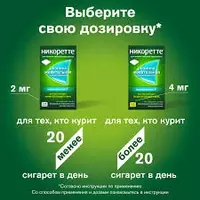 Жевательная резинка "Никоретте" (nicorette)