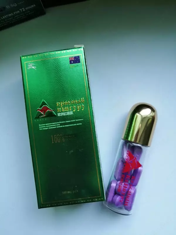 Potentsial oshirish tabletkalari Red Kengaroo (10 tabletka)