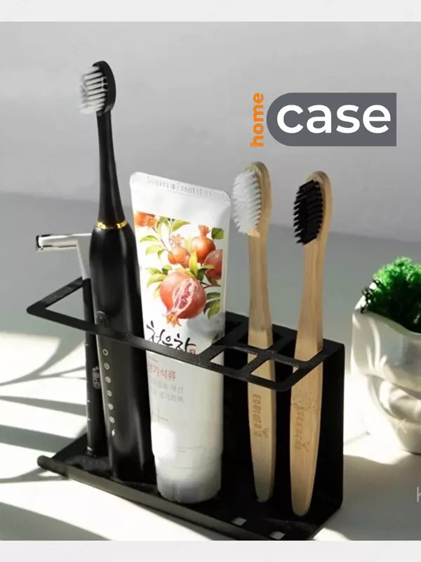 Tish cho'tkalari va tish pastasi uchun stend/ushlagich "Tish 2"