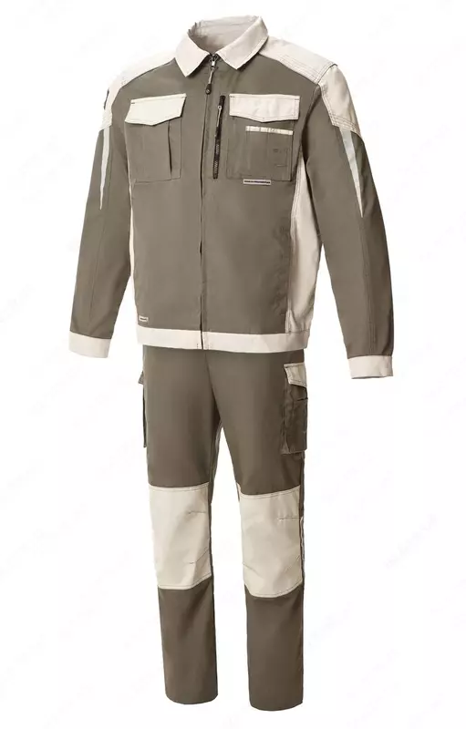 Ish kiyimi Kulrang qum bilan kulrang xaki