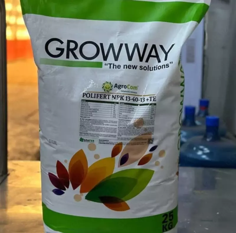 Organo-mineral o'g'it "Growway" Rlifert Npk 13-40-13+TE (25 kg) - 35 000 so'm