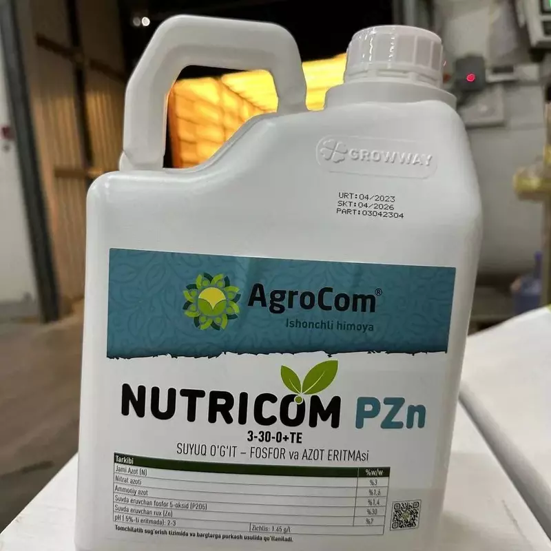 Органическое удобрение "AgroCom" Nutricom Pzn 3-30-0+ТЕ