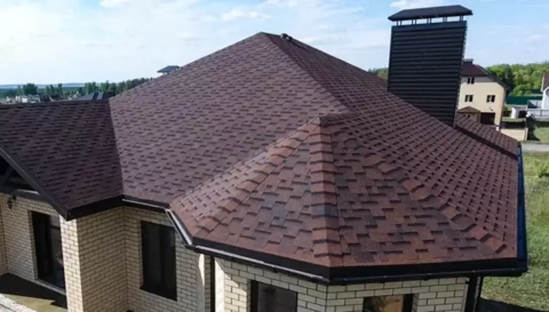  Кровля крыш (гибкая черепица) - Tom yopish ishlari