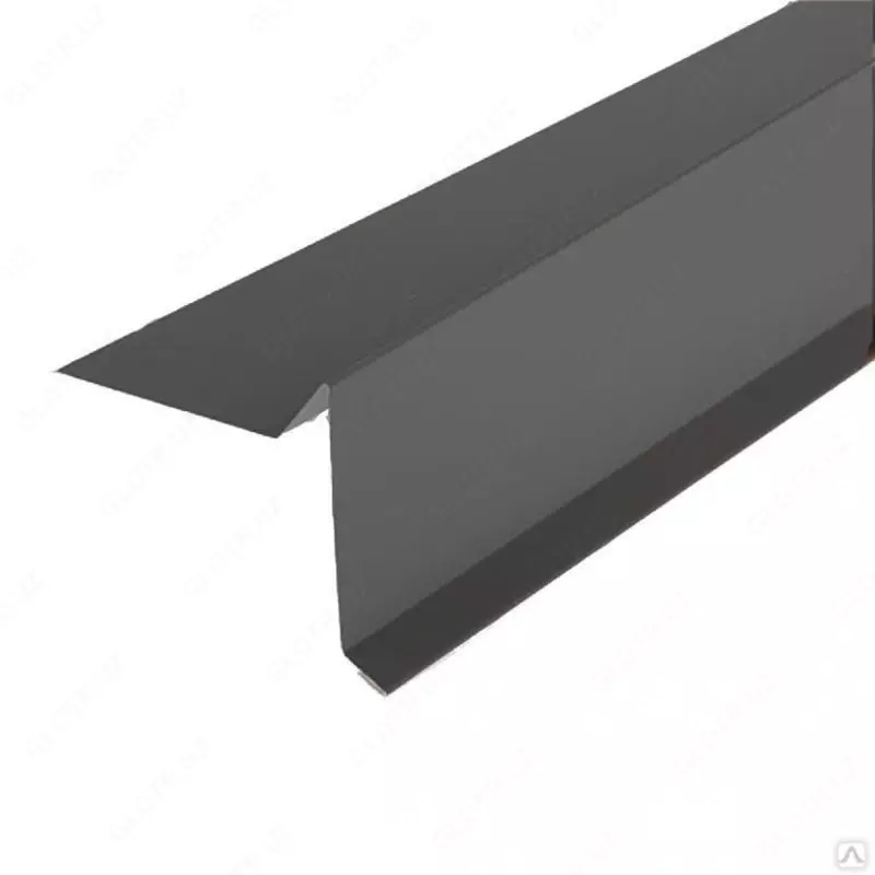 Торцевая планка 3 м серая