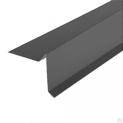 Торцевая планка 3 м серая