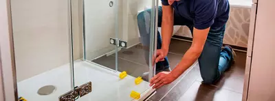 Установка душевой кабины