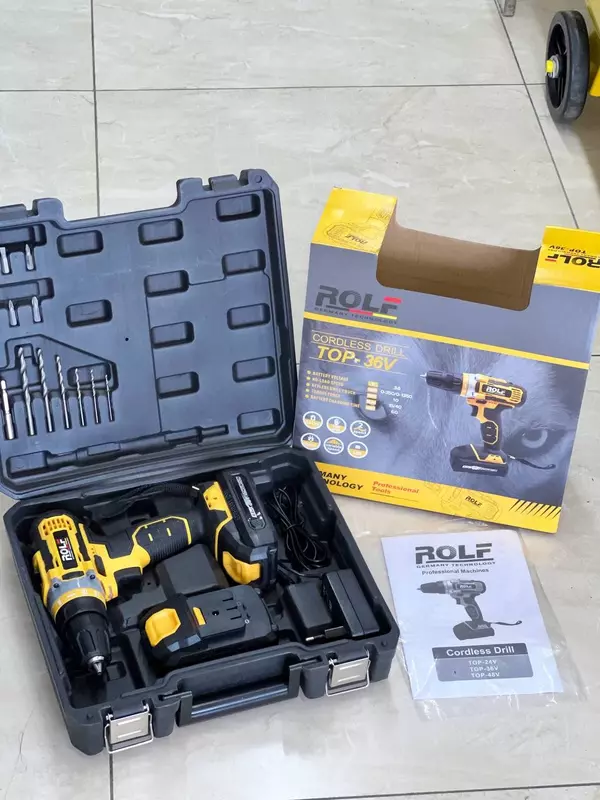 594 000 сум Аккумуляторный шуруповерт Rolf TOP-36V