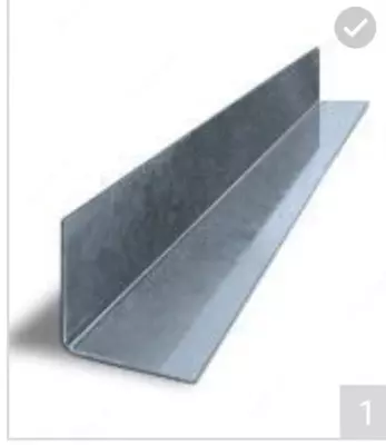 G shaklidagi galvanizli profil 40x40x3000 mm
