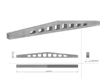 ЖЕЛЕЗОБЕТОННЫЕ ДВУСКАТНЫЕ СТРОПИЛЬНЫЕ БАЛКИ ТИП БДР
