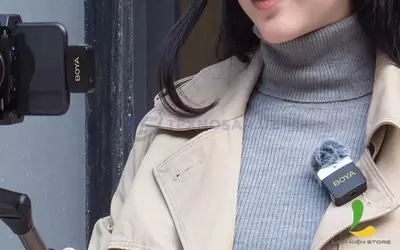 Профессиональный беспроводной петличный микрофон Boya BY-M1V5 для iPhone - 538 345.4 сум / шт.