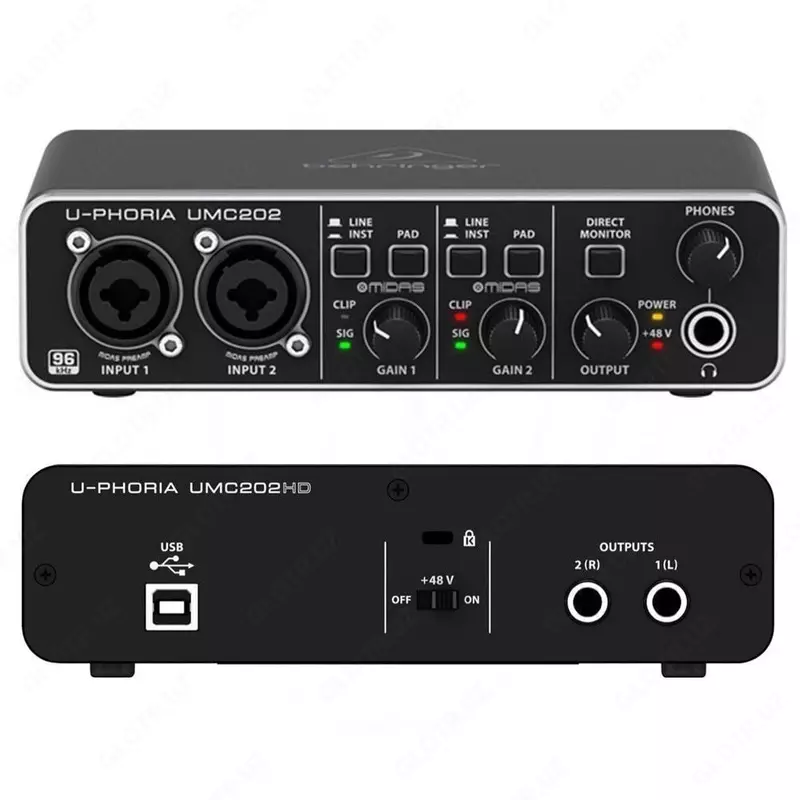 Аудиоинтерфейс BEHRINGER U-PHORIA UMC202HD