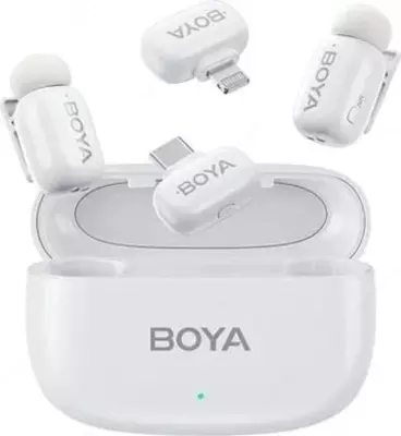 Конденсаторный микрофон Boya Mini Всенаправленный Портативный для Смартфона/Камеры/Компьютера с Шумоподавлением