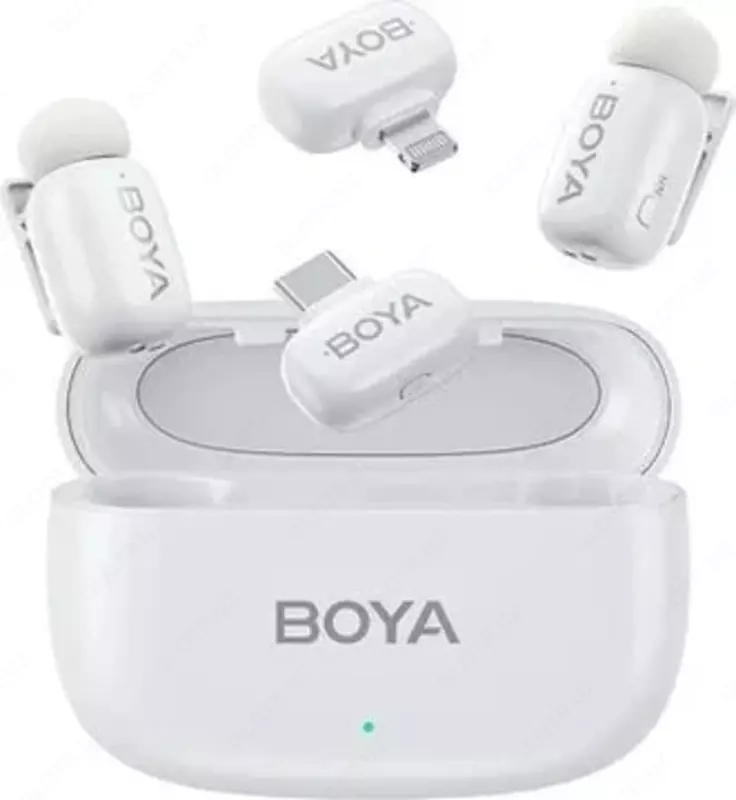 Конденсаторный микрофон Boya Mini Всенаправленный Портативный для Смартфона/Камеры/Компьютера с Шумоподавлением