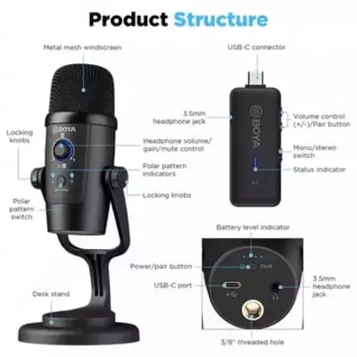 1 650 000 сум / шт Микрофон BOYA BY-PM500W