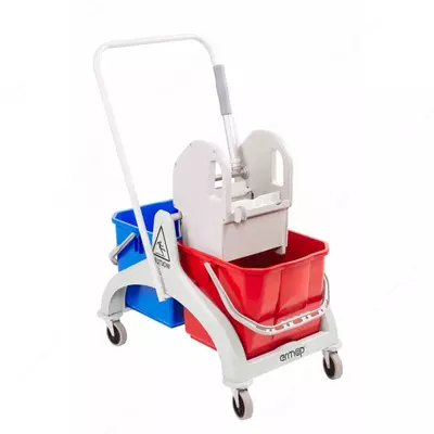 Тележка уборочная 2*20л с перекидной ручкой ERMOP