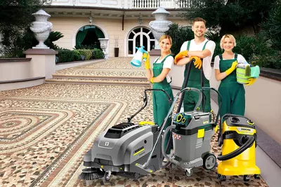 Глубокая роторная мойка брусчатки