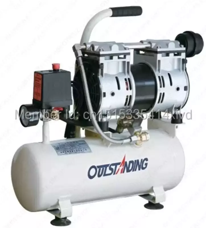 КОМПРЕССОР ПОРШНЕВОЙ БЕЗМАСЛЯНЫЙ МАЛОШУМНЫЙ OTS-600 8L