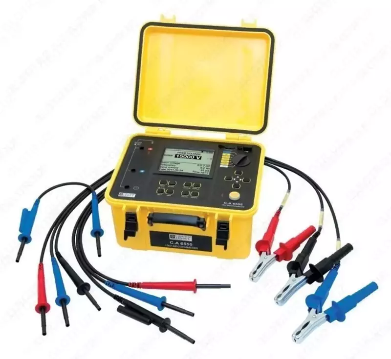 C.A 6555 - 15 kV DCgacha bolgan izolyatsiyaga qarshilik olchagich