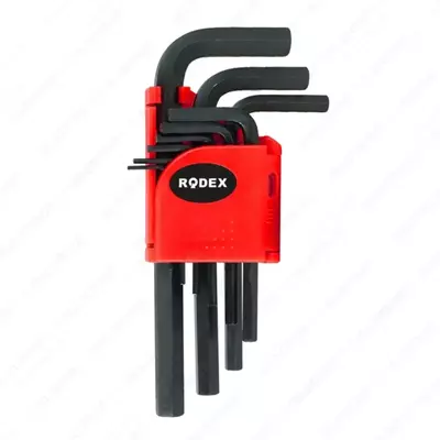 Rodex Набор шестигранных торцевых ключей (9шт) короткий