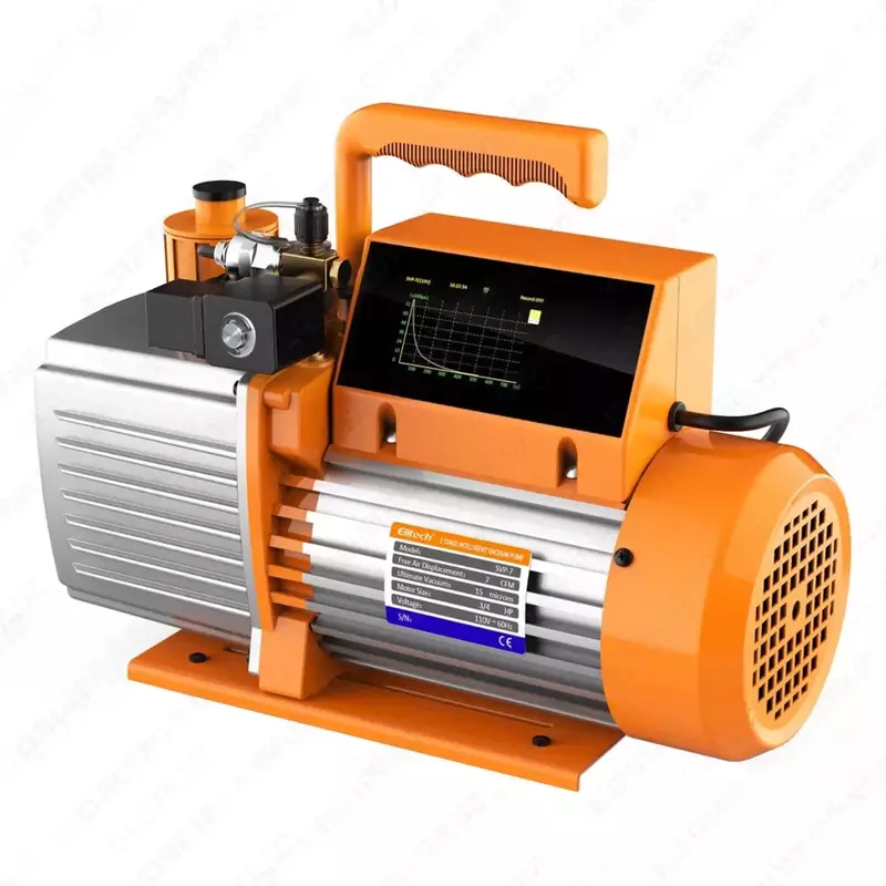 Интеллектуальный вакуумный насос HVAC 7 CFM  2-ступенчатый вакуумметр  управление через приложение  SVP-7