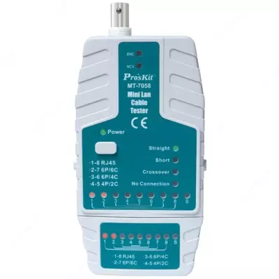 ProsKit MT-7058 — тестер кабельный с детектором напряжения