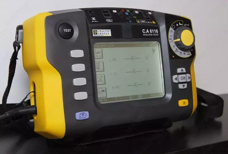 C.A 6116 - elektr inshootlarini har tomonlama sinovdan otkazish uchun qurilma