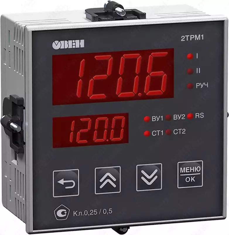 ОВЕН 2ТРМ1 ОБНОВЛЕННЫЙ ПОГОДОЗАВИСИМЫЙ ДВУХКАНАЛЬНЫЙ РЕГУЛЯТОР С RS-485