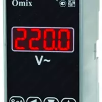 DIN RAIL OMIX D2-V-1-0.5 DAGI BIR FAZALI VOLTMETR