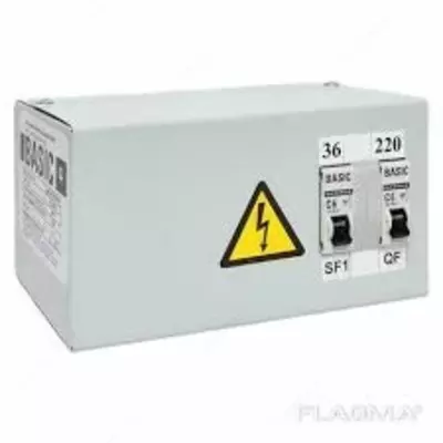 Pastga tushiruvchi transformatorli quti YaTP 0 25kVA 220/12V EKF Basic