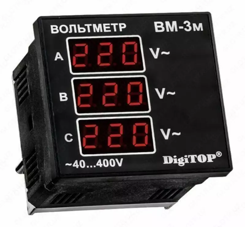 Вольтметр BM-3M щитовой DigiTop