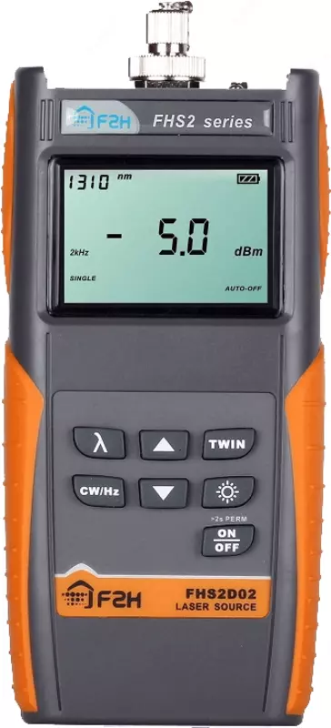 FHS2D02-lazer nurlanishining manbai  1310/1550 nm  -5 dBm sozlanishi + / -3 db  tolqin uzunligini aniqlash kodi