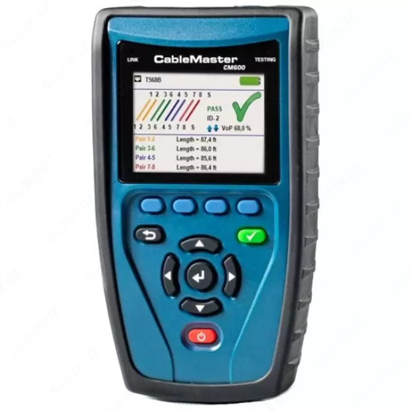 CableMaster 600-oralgan juftlik va koaksiyal kabel sinov qurilmasi (uzunlik tarifi bilan  tdr usuli)