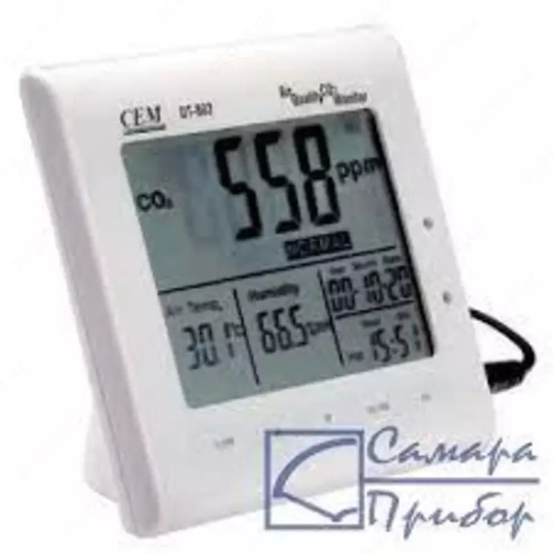 DT-802 - soat va kalendar bilan ish stoli havo sifati analizatori