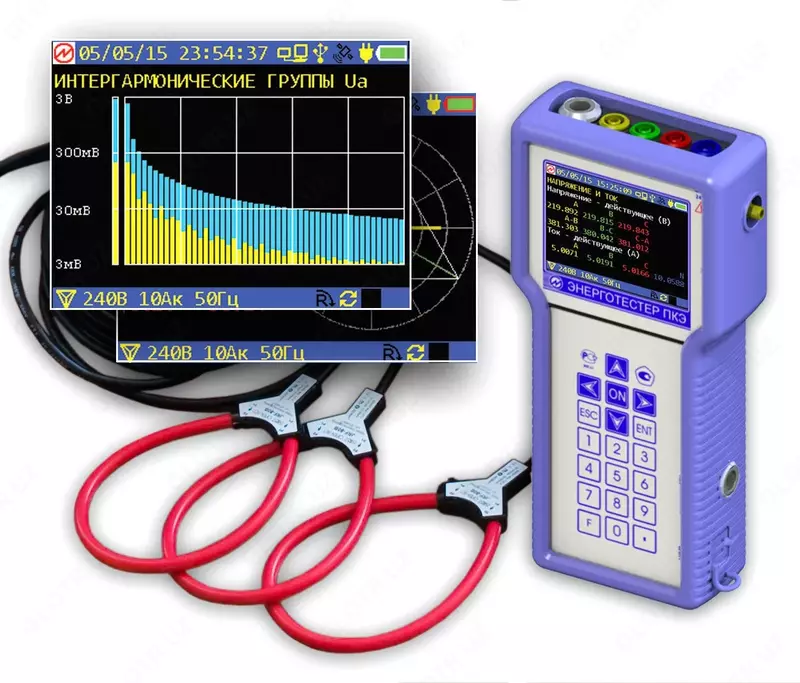 Энерготестер ПКЭ-А-А — прибор для измерений азателей качества электрической энергиипок